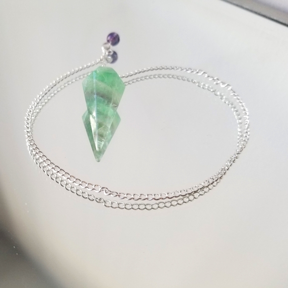 Rainbow Fluorite Pendulums - Picture 1 of 3